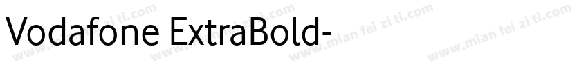 Vodafone ExtraBold字体转换
